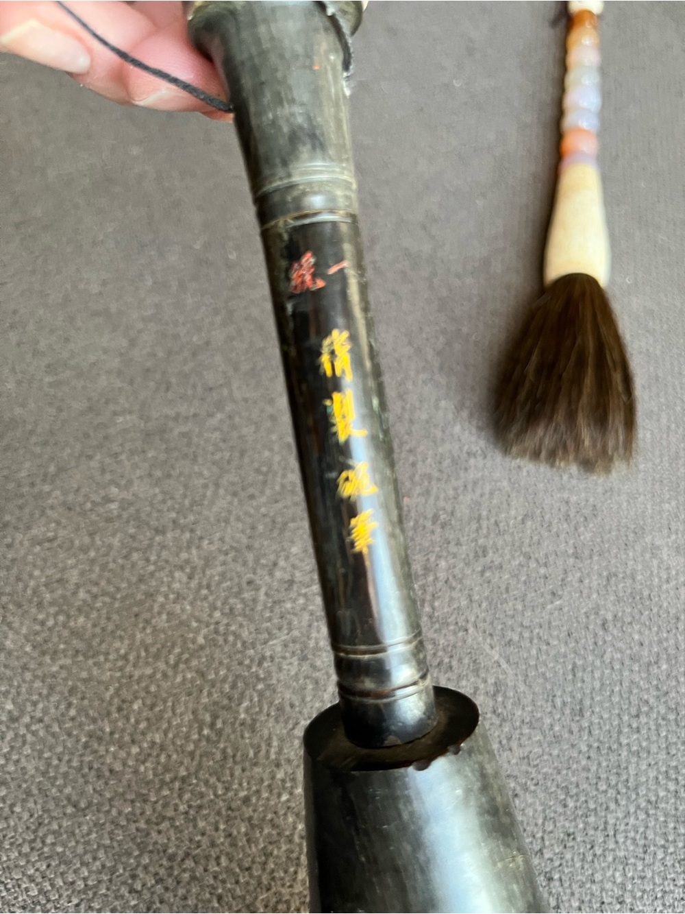 3 Vintage Chinese Calligraphy Brushes - Picture 7 of 9
